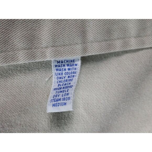 Polo Ralph Lauren Button Up Shirt Men‎ Sz L Khaki Cotton Long Sleeve Workwear - Picture 7 of 8